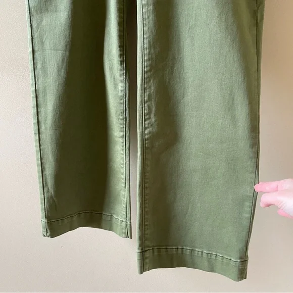 NWT Flamingals Green Wide Leg Pants Size S - Picture 3 of 5